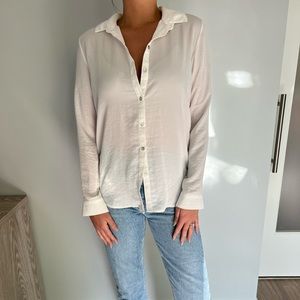 Silence + Noise - White Blouse - S